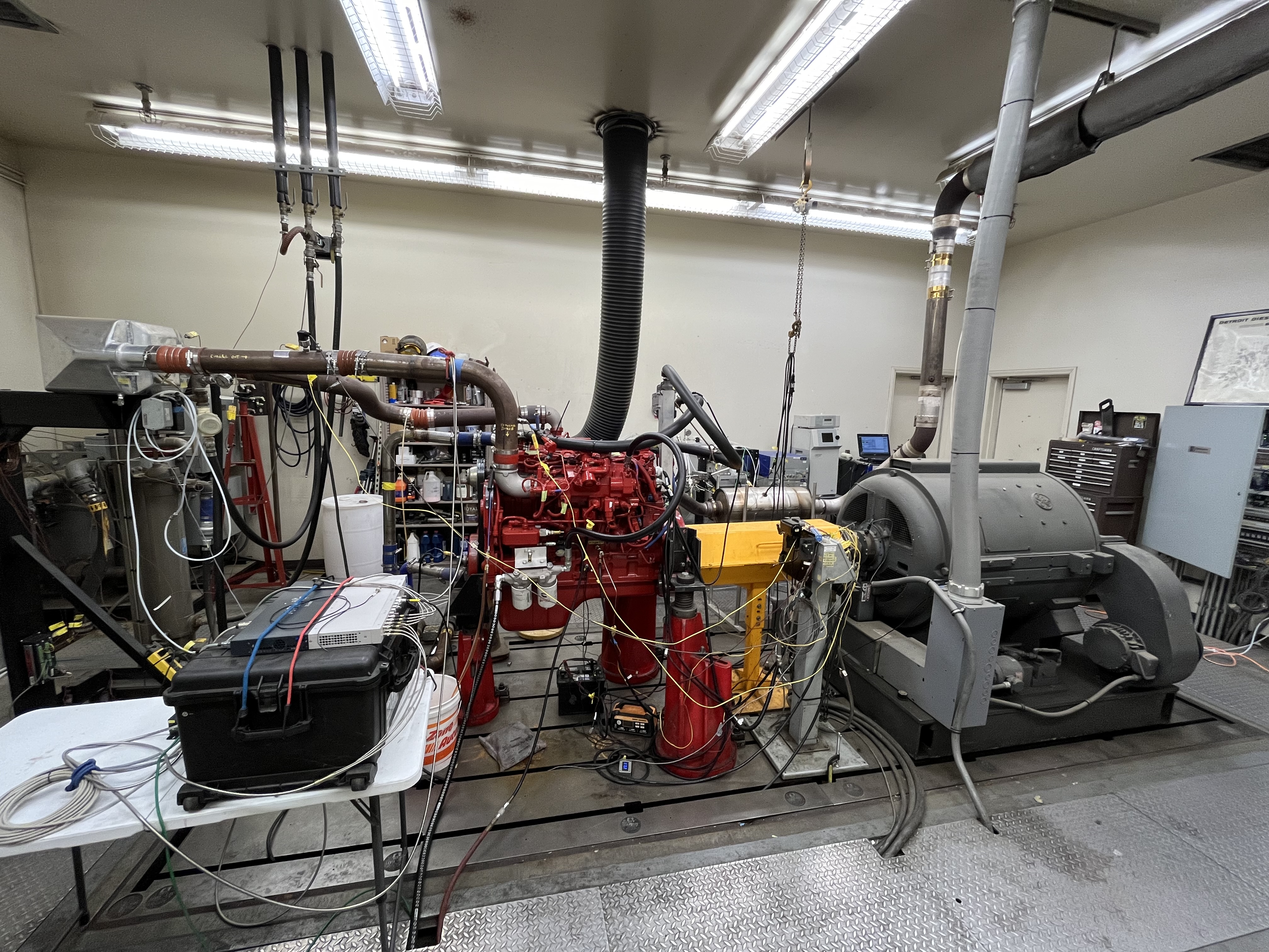 Heavy-duty engine and dynamometer testing